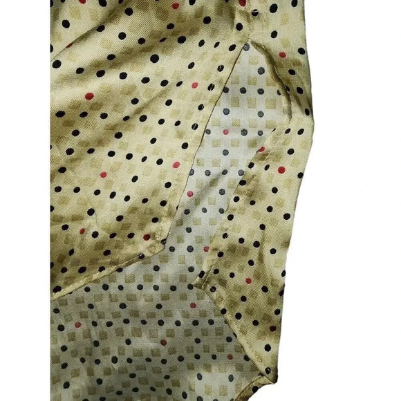 Zara Basic Satin-Like Top Size L Gold - Picture 3 of 4